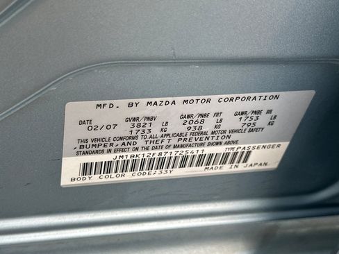 Used 2007 MAZDA MAZDA3 i Touring FWD image 25