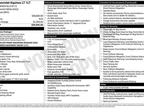 Used 2025 Chevrolet Equinox LT FWD image 29
