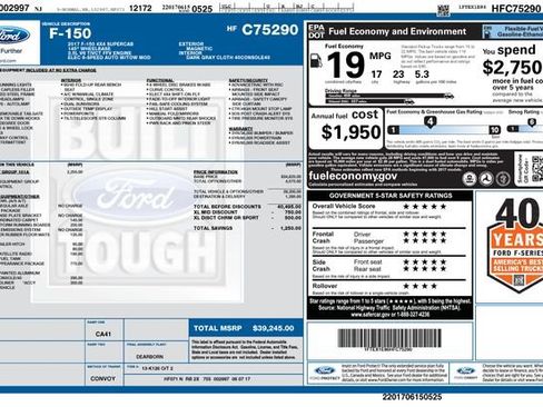 Used 2017 Ford F150 XL w/ Equipment Group 101A Mid AWD/4WD image 11