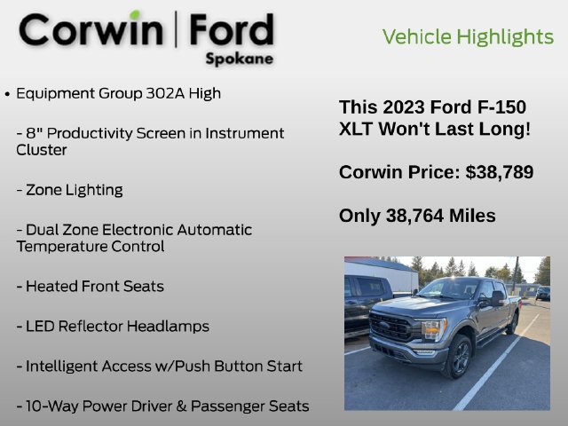 Used 2023 Ford F150 XLT w/ Equipment Group 302A High AWD/4WD image 12