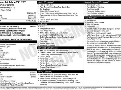 Used 2023 Chevrolet Tahoe Z71 w/ Max Trailering Package AWD/4WD image 37