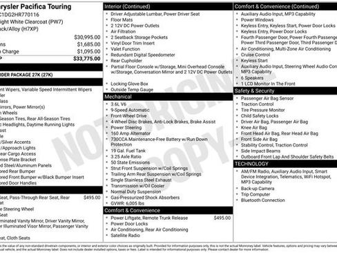 Used 2017 Chrysler Pacifica Touring FWD image 12
