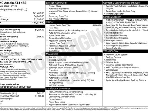 Used 2022 GMC Acadia AT4 w/ Technology Package AWD/4WD image 4