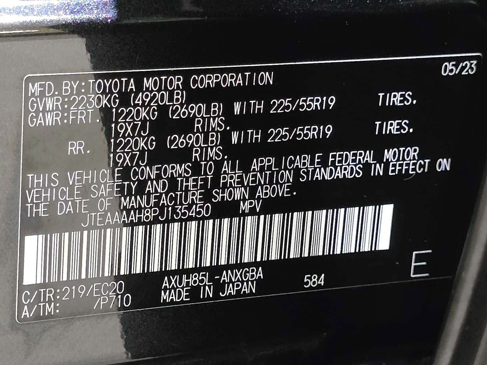 Certified 2023 Toyota Venza Nightshade AWD/4WD image 32