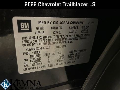 Used 2022 Chevrolet TrailBlazer LS image 29