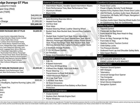 New 2026 Dodge Durango GT image 41