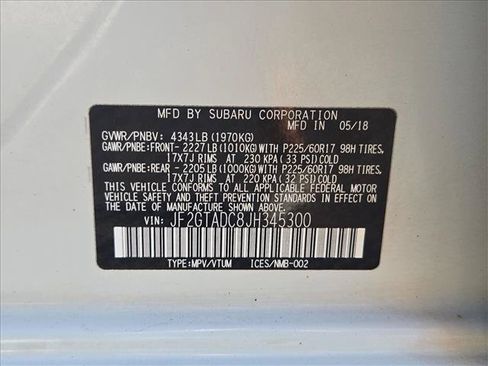 Used 2018 Subaru Crosstrek 2.0i Premium w/ Eyesight System AWD/4WD image 24