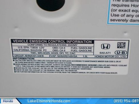 Certified 2022 Honda Accord EX-L image 31