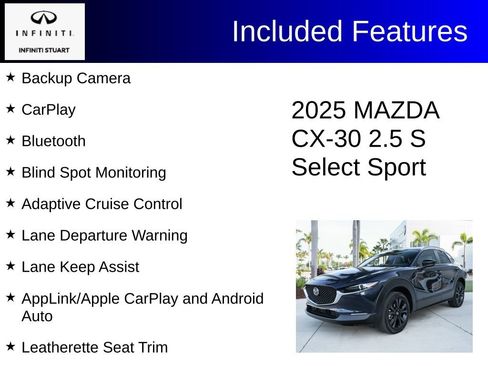 Used 2025 MAZDA CX-30 AWD 2.5 S w/ Select Sport Pkg image 2