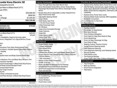 Used 2023 Hyundai Kona SE w/ Cargo Package FWD image 16