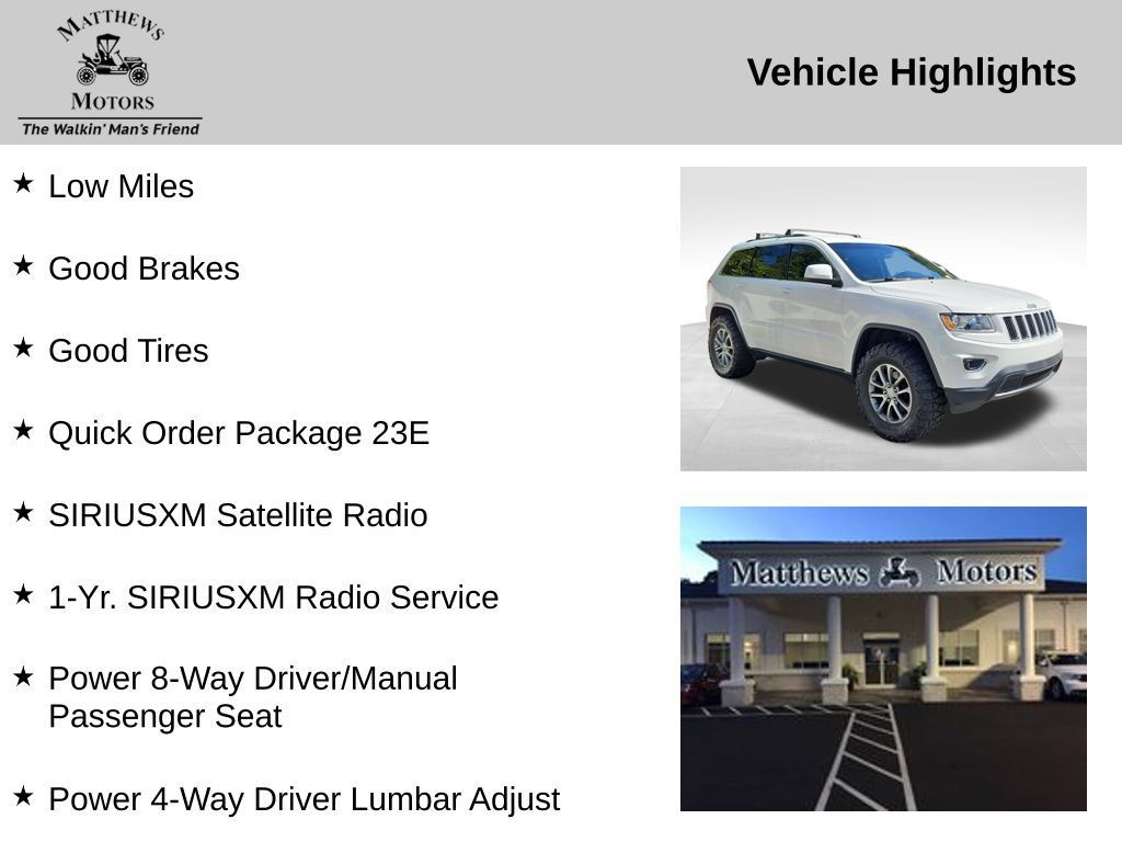 Used 2015 Jeep Grand Cherokee Laredo w/ Quick Order Package 23E AWD/4WD image 11