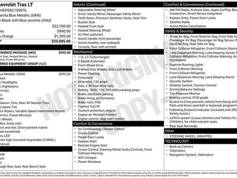 Used 2025 Chevrolet Trax LT w/ LT Convenience Package FWD image 30