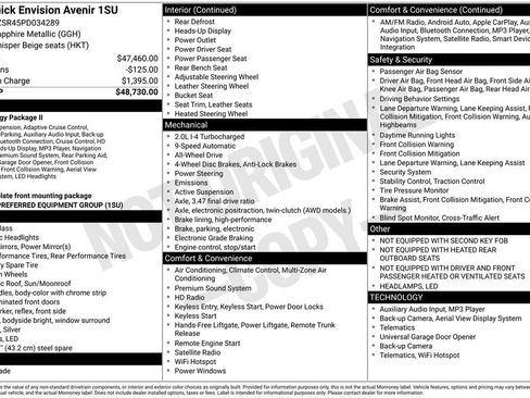 Certified 2023 Buick Envision Avenir image 6