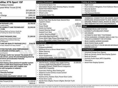 Used 2020 Cadillac XT6 Sport w/ Platinum Package image 27