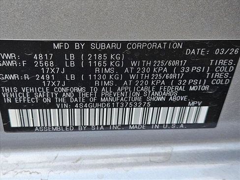 New 2026 Subaru Crosstrek 2.0i Premium AWD/4WD image 17