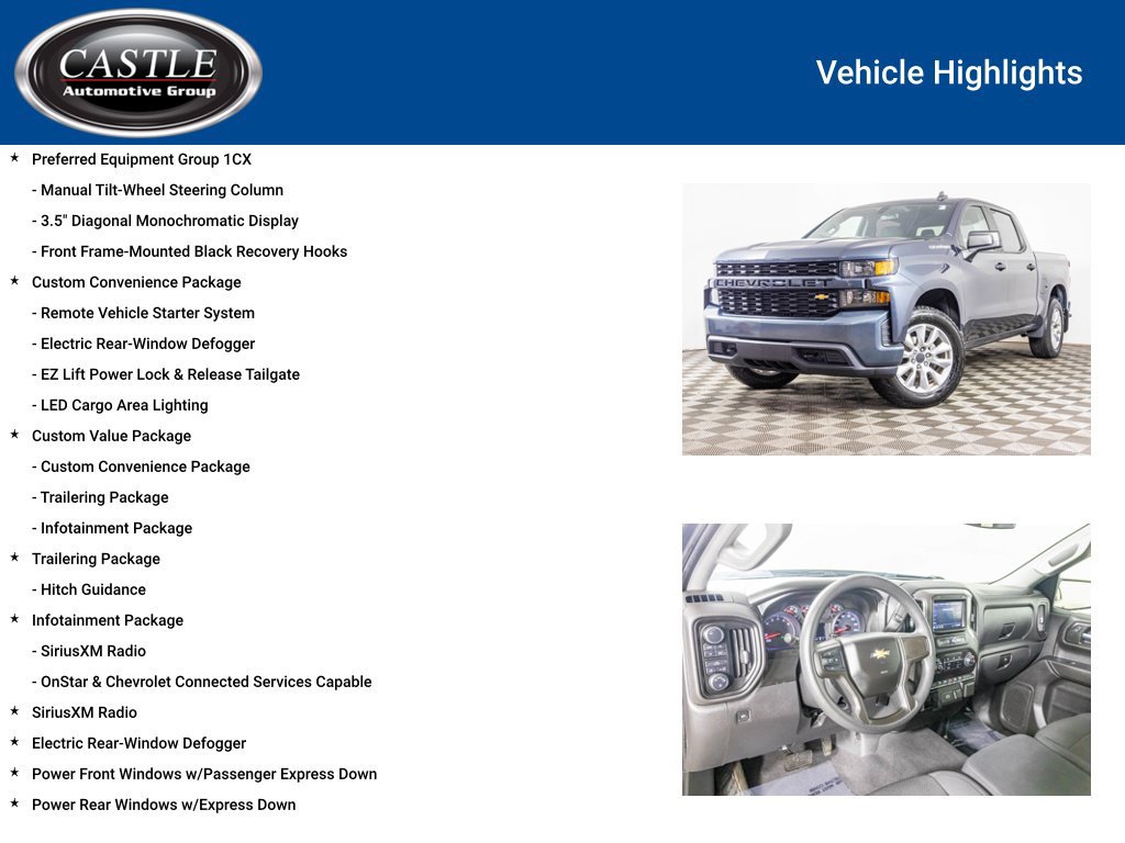 Used 2020 Chevrolet Silverado 1500 Custom w/ Custom Value Package AWD/4WD image 8