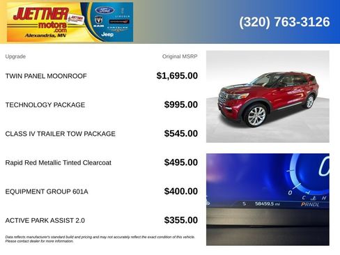 Used 2023 Ford Explorer Platinum w/ Technology Package AWD/4WD image 5