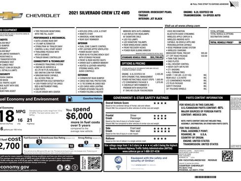 Used 2021 Chevrolet Silverado 1500 LTZ w/ LTZ Convenience Package II image 4