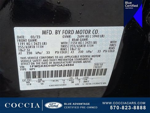 Certified 2023 Ford Explorer XLT w/ Equipment Group 202A image 26