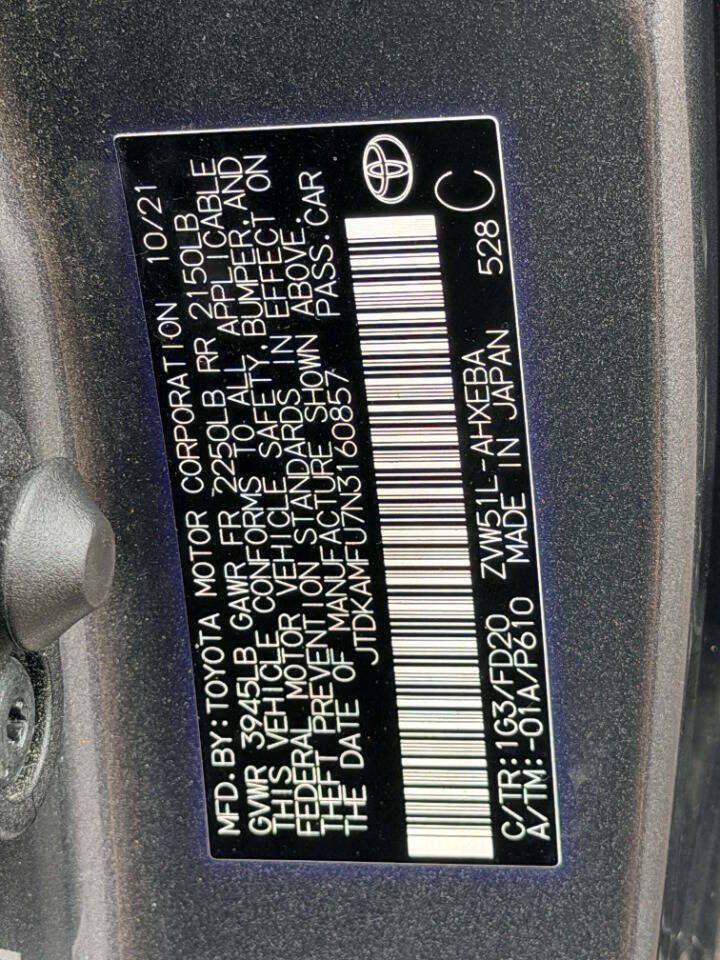 Used 2022 Toyota Prius LE FWD image 21