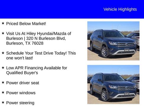 Used 2021 Volkswagen Atlas SE w/ Panoramic Sunroof Package image 9