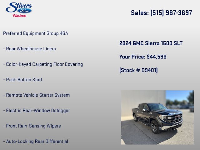 Used 2024 GMC Sierra 1500 SLT w/ SLT Premium Package AWD/4WD image 16