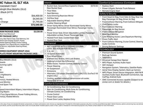 Used 2022 GMC Yukon XL SLT w/ SLT Premium Package AWD/4WD image 32
