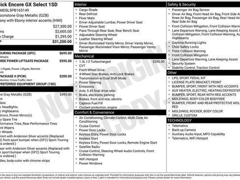 Certified 2023 Buick Encore GX Select w/ Sport Touring Package FWD image 7