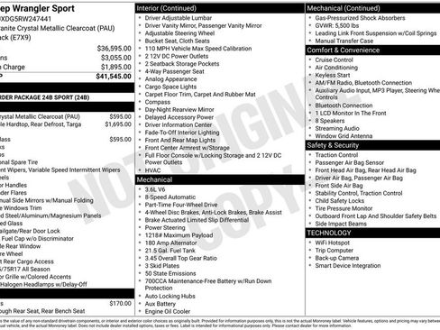 Used 2024 Jeep Wrangler Sport image 11