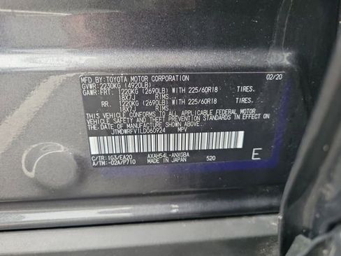 Used 2020 Toyota RAV4 Limited w/ All Weather Liner Package image 41