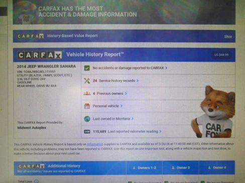 Used 2014 Jeep Wrangler Sahara w/ Connectivity Group image 24