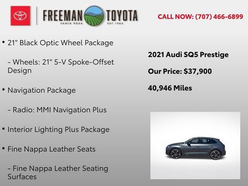 Used 2021 Audi SQ5 Prestige w/ Prestige Package AWD/4WD image 5