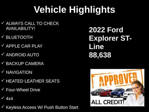 Used 2022 Ford Explorer ST-Line w/ Class IV Trailer Tow Package AWD/4WD image 9