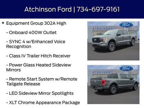 Certified 2023 Ford F150 XLT w/ Equipment Group 302A High image 12