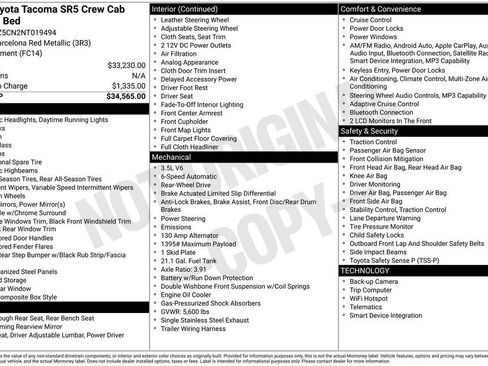 Used 2022 Toyota Tacoma SR5 RWD image 36