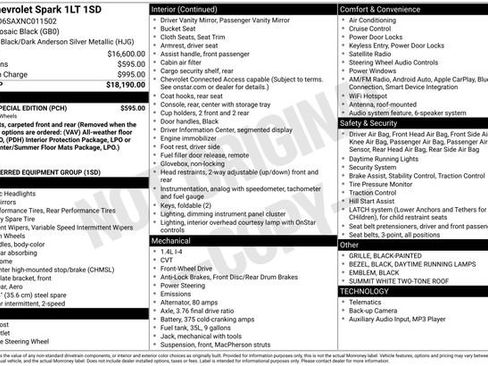 Used 2022 Chevrolet Spark LT w/ Spark Special Edition image 51