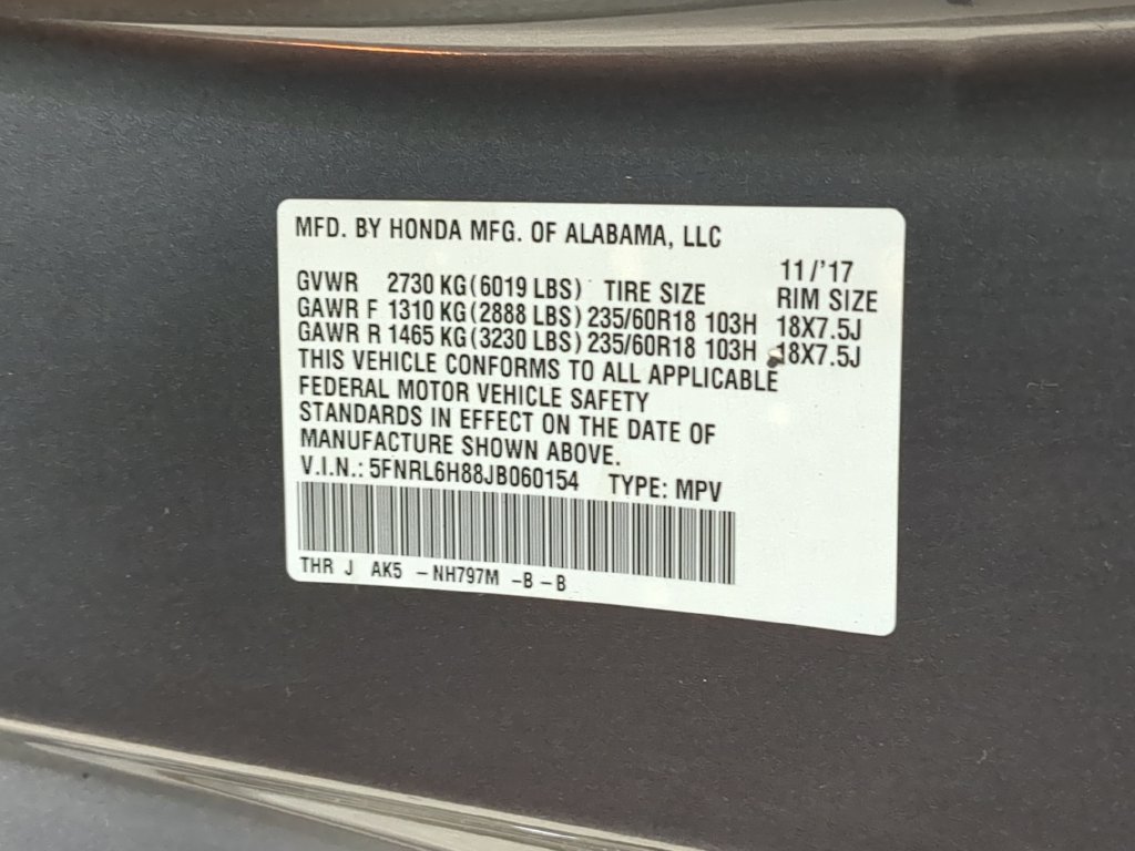 Used 2018 Honda Odyssey Touring image 38