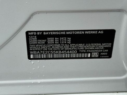 Used 2019 BMW 740i w/ M Sport Package RWD image 48