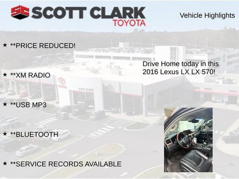 Used 2016 Lexus LX 570 4WD w/ Luxury Package image 9