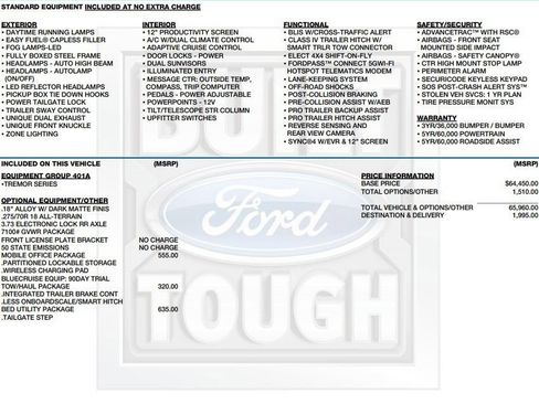 Used 2024 Ford F150 Tremor w/ Bed Utility Package AWD/4WD image 2