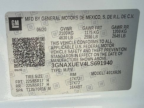 Used 2020 Chevrolet Equinox LT AWD/4WD image 43