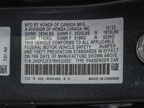 Used 2024 Honda Civic LX image 33