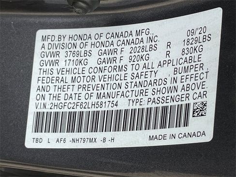 Certified 2020 Honda Civic LX image 27