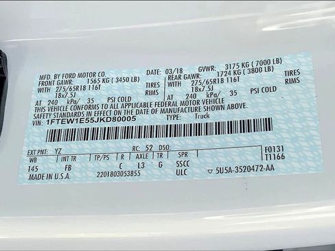 Used 2018 Ford F150 XLT w/ Equipment Group 302A Luxury image 36