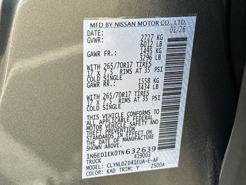 New 2026 Nissan Frontier PRO-4X w/ Pro Premium Package image 35