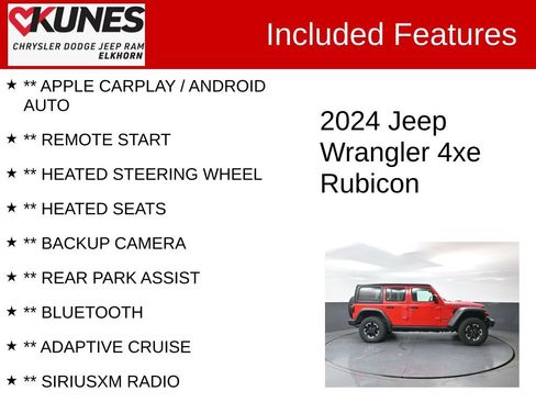 Used 2024 Jeep Wrangler Unlimited Rubicon 4xe AWD/4WD image 2