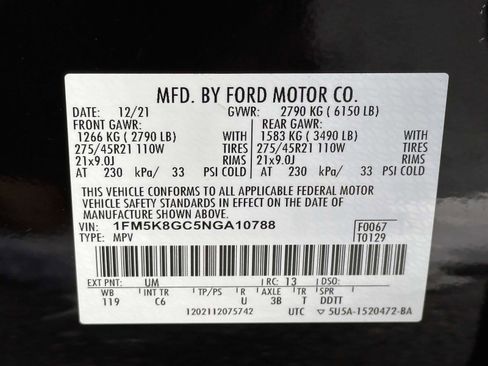 Certified 2022 Ford Explorer ST w/ Equipment Group 401A image 32