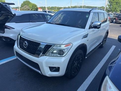 Used 2017 Nissan Armada Platinum w/ Captain Seat Package RWD image 1