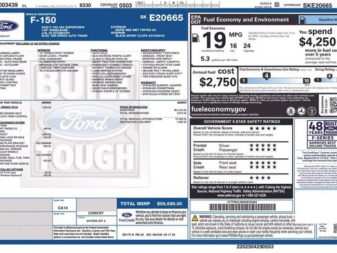 New 2025 Ford F150 XLT w/ Equipment Group 301A Standard image 76