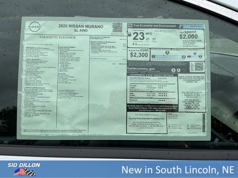 New 2025 Nissan Murano SL w/ Cargo Package image 13